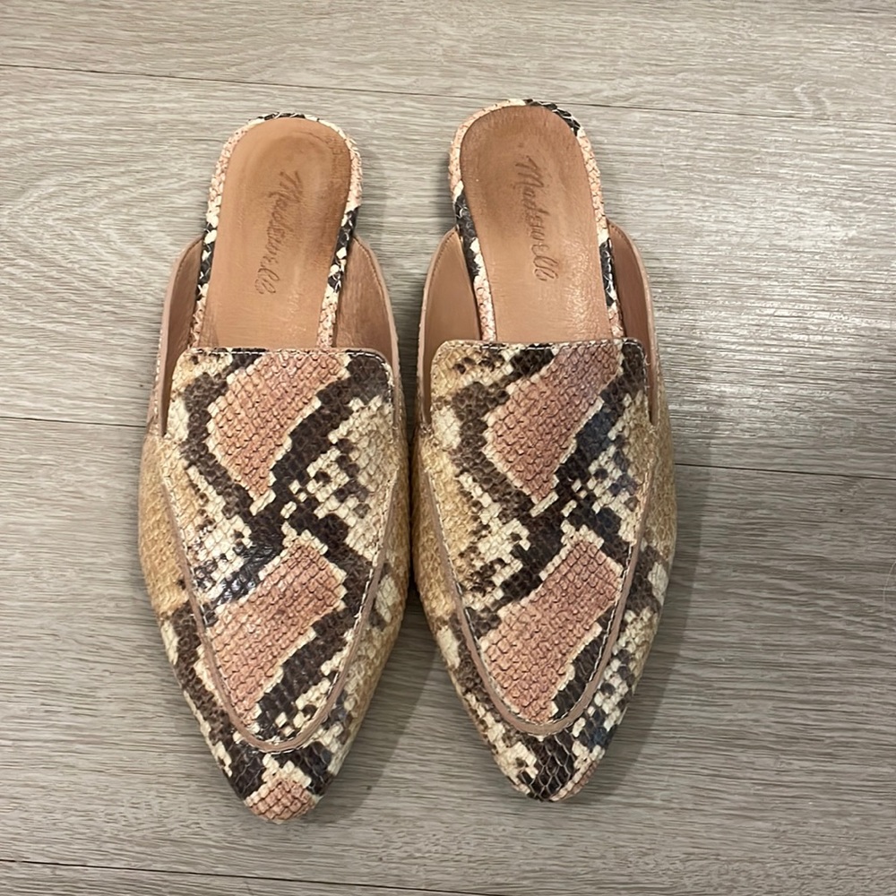 Madewell Snakeskin Mules